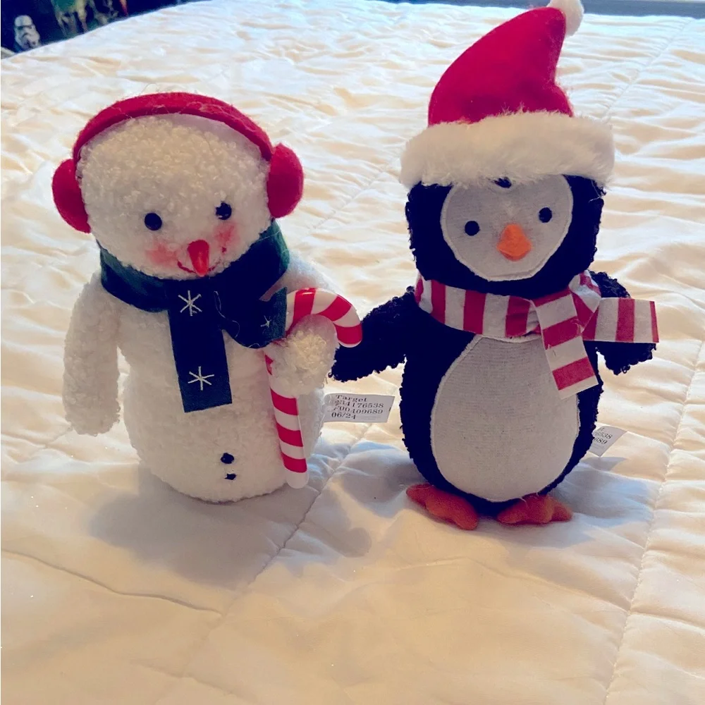 Target 2024 Bullseye Playground snowman and penguin. NWT
